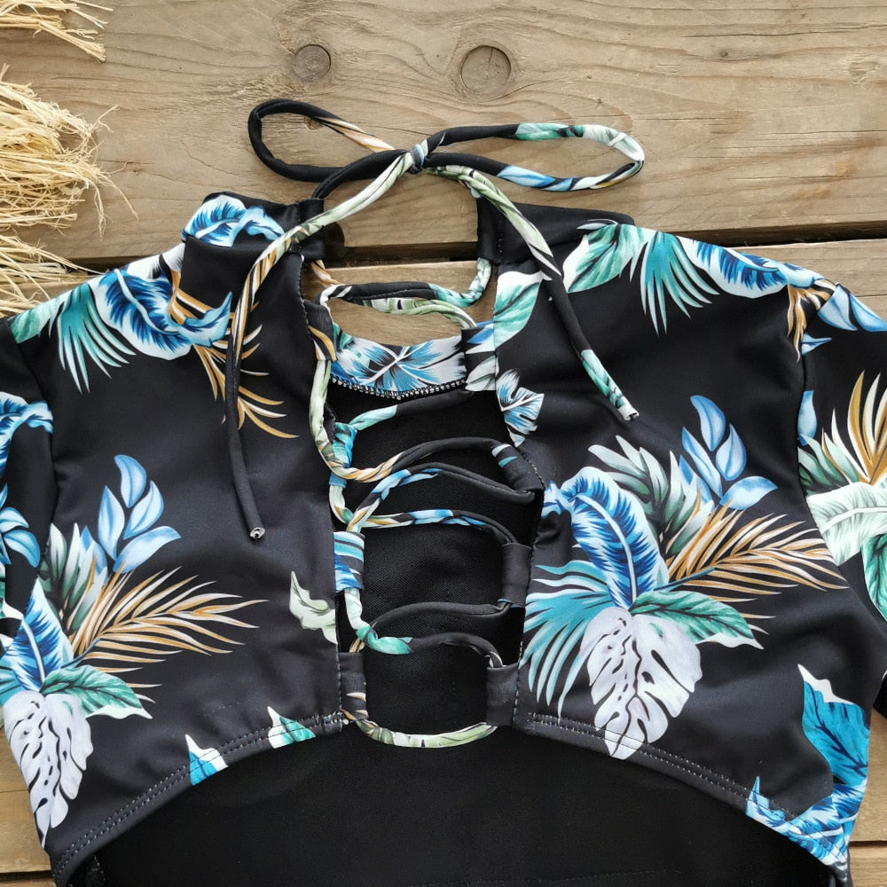 Long Sleeve Swimwear One Piece Swimsuit Backless Jumpsuit Swim Suit Bathing Suit Rashguard Bodysuit Monokini The Clothing Company Sydney