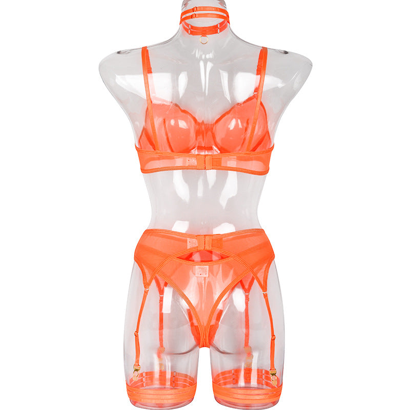 4 Piece Lingerie Underwear Bra Garters Brief Sets Transparent Lace Seamless Panties Set The Clothing Company Sydney