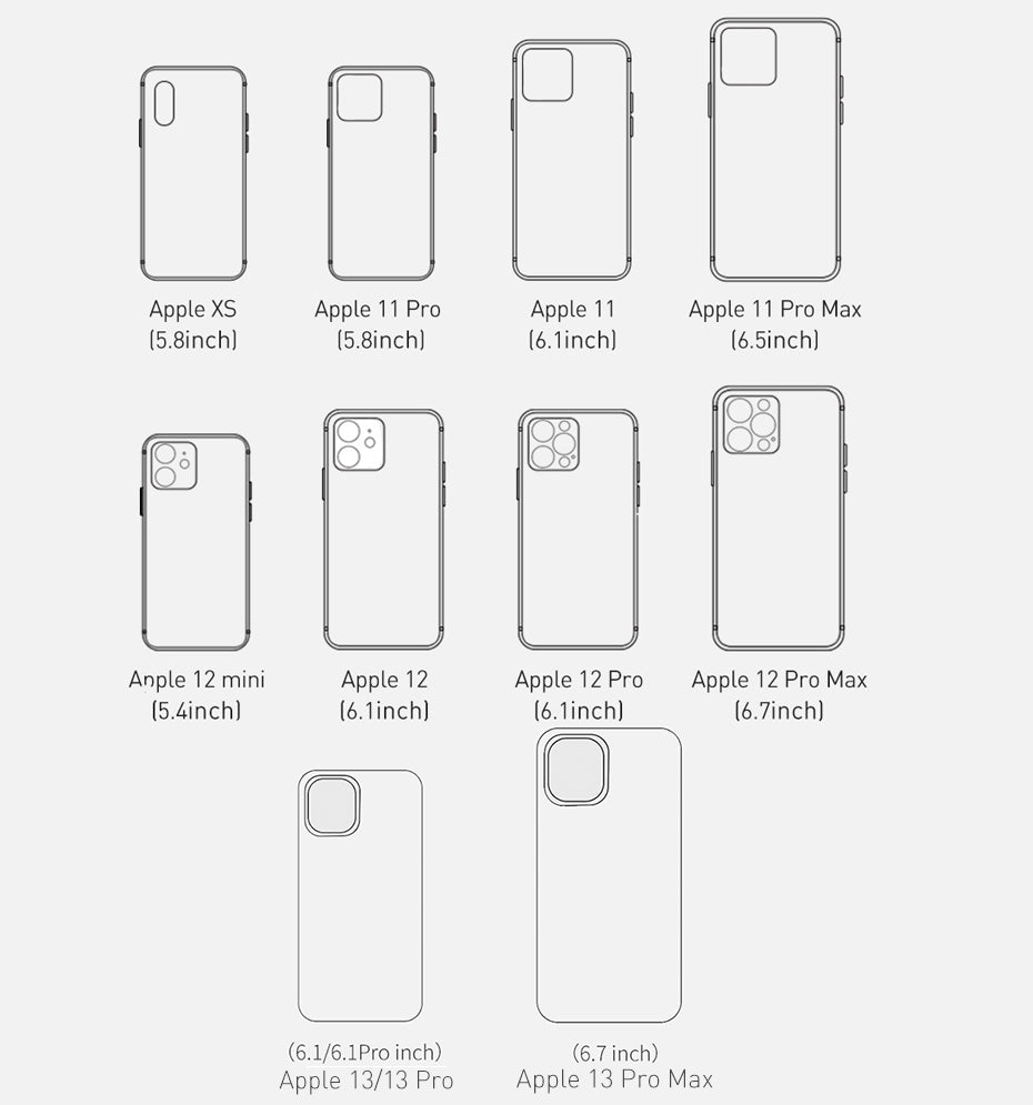Phone Case For iPhone 12 11 13 Pro Max Mini Back Case Full Lens Protection iPhone 13 Transparent Case Cover The Clothing Company Sydney