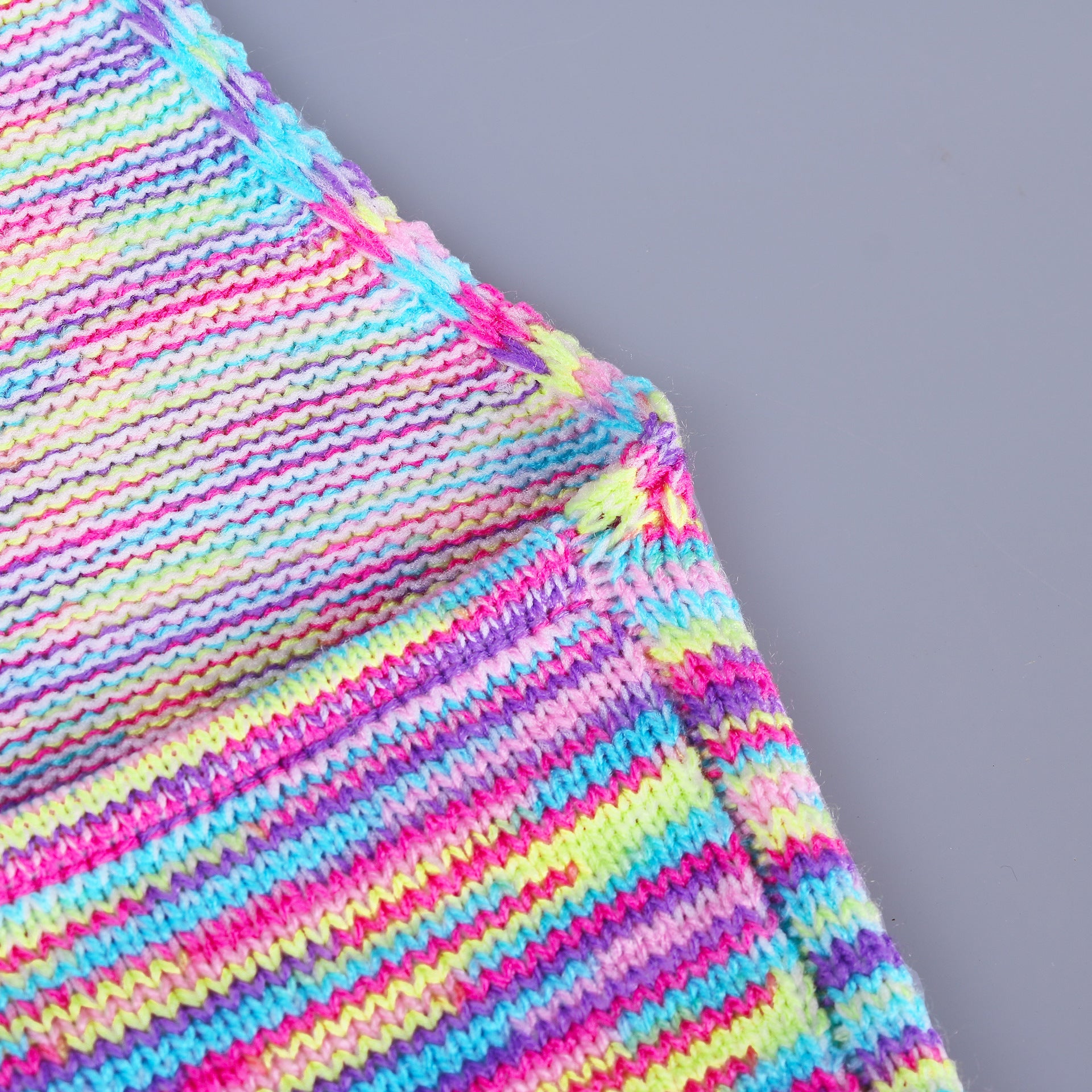 Rainbow Print Halter Cut Out Crop Top and Shorts 2 Piece Matching Set Club Fashion Outfits Loungewear Set The Clothing Company Sydney