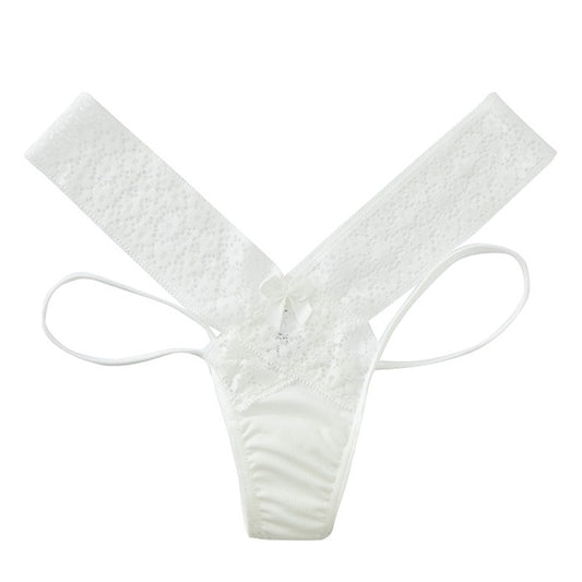 Women's Lace Panties Low-waist Temptation Lingerie Ladies Cross Strap G String Thong Hollow out Solid Underwear The Clothing Company Sydney