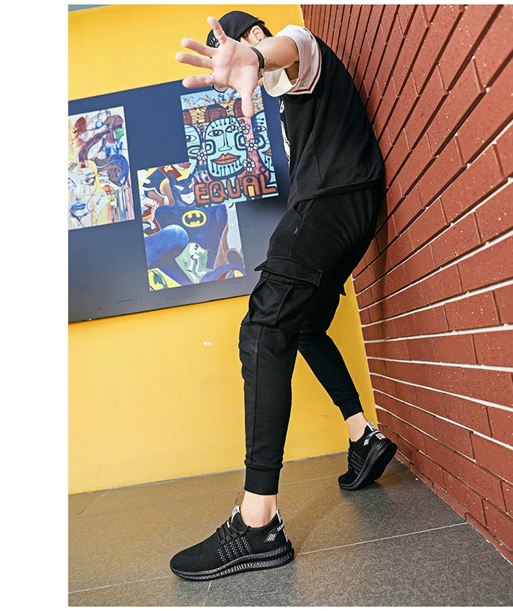 Men's Sneakers Shoes Lightweight Breathable Running Walking Yoga Sports Footwear Soft Sole Lace-up Shoes The Clothing Company Sydney