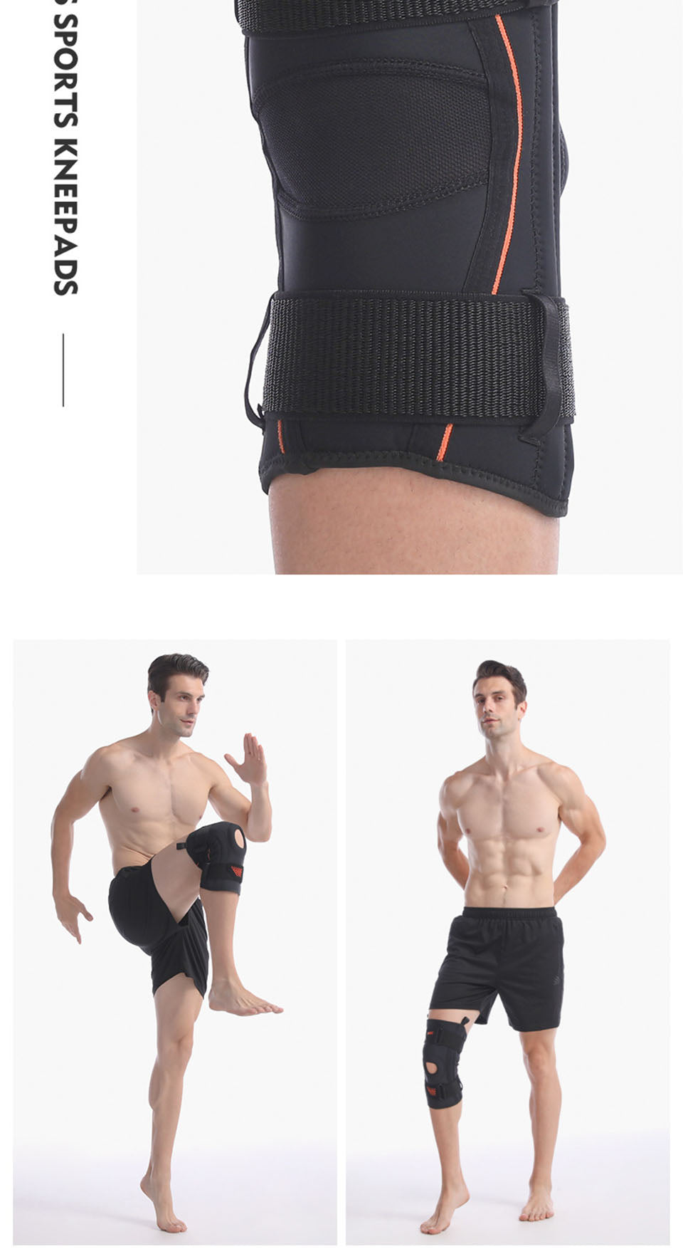 Spring Support Running Knee Pads Basketball Hiking Compression Shock Absorption Breathable Meniscus Knee Protector The Clothing Company Sydney