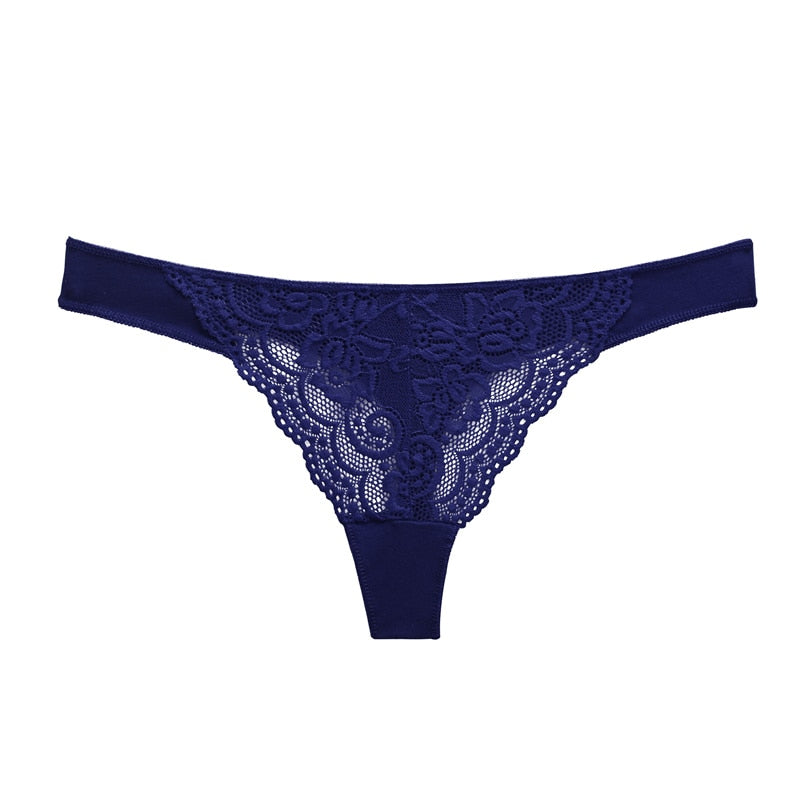 Cotton Mix Lace Thong Female Lingerie G-String Underwear Intimates Lingerie Underpants Briefs Panties The Clothing Company Sydney