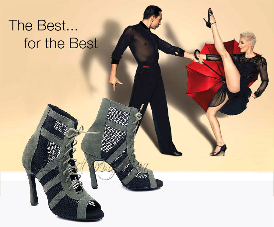 Army Green Suede Latin Dance Boots Ladies Salsa Tango Indoor Sports Ballroom Dance Shoes The Clothing Company Sydney