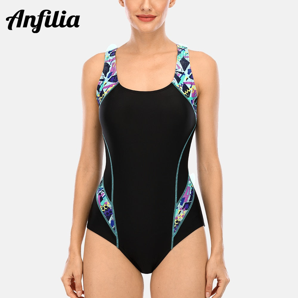 One Piece Pro Sports Swimwear Sports Swimsuit Colorblock Monokini Beach Wear Bathing Suit Bikini The Clothing Company Sydney