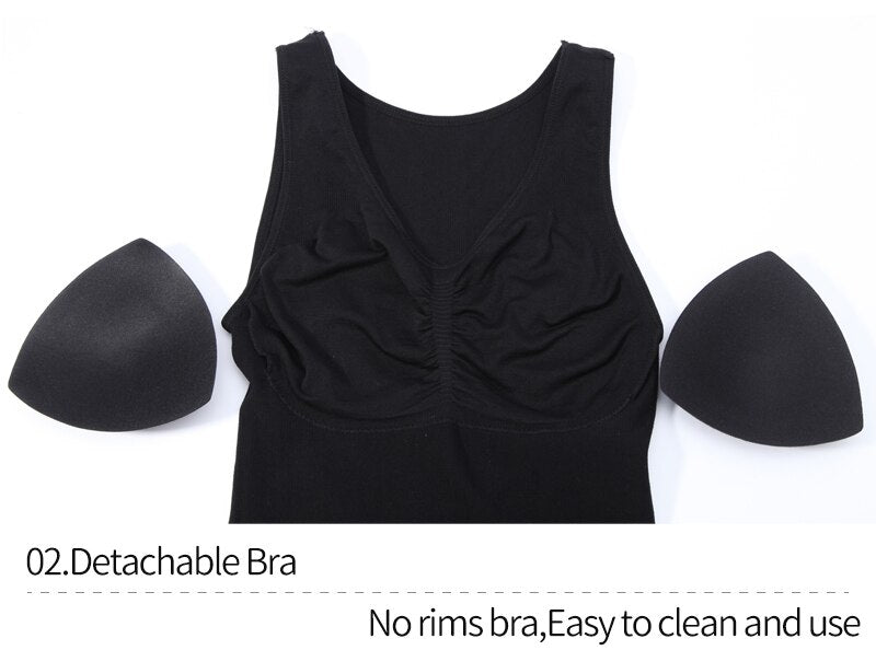 Padded Shaperwear Compression Camisole Body Shaper Woman Tummy Control Tank Tops Shapers Waist Trainer Corset Slim Vest The Clothing Company Sydney