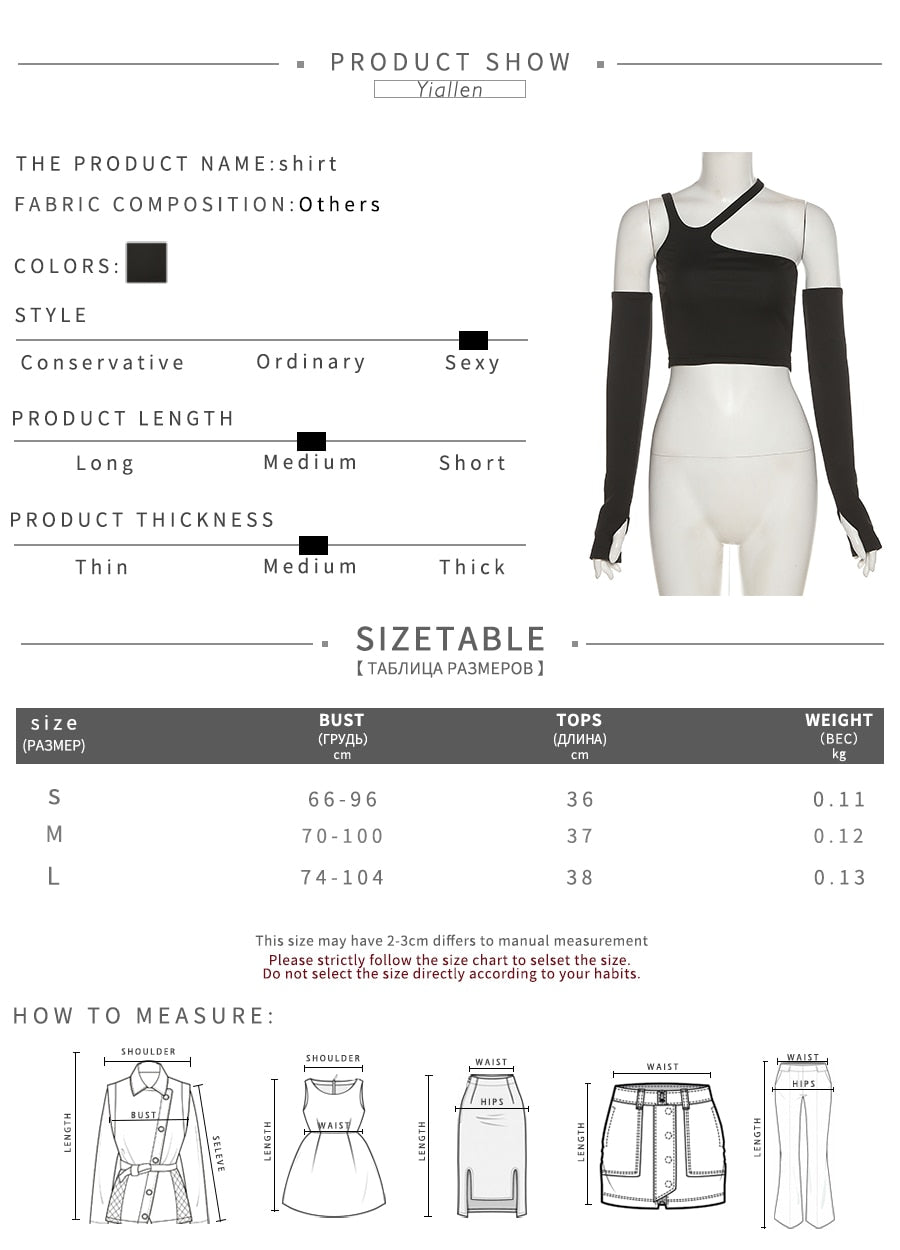 Autumn Fashion Casual Slim Solid Removable Sleeves Halter T Shirt For Women's New Streetwear Wild Basic Top The Clothing Company Sydney