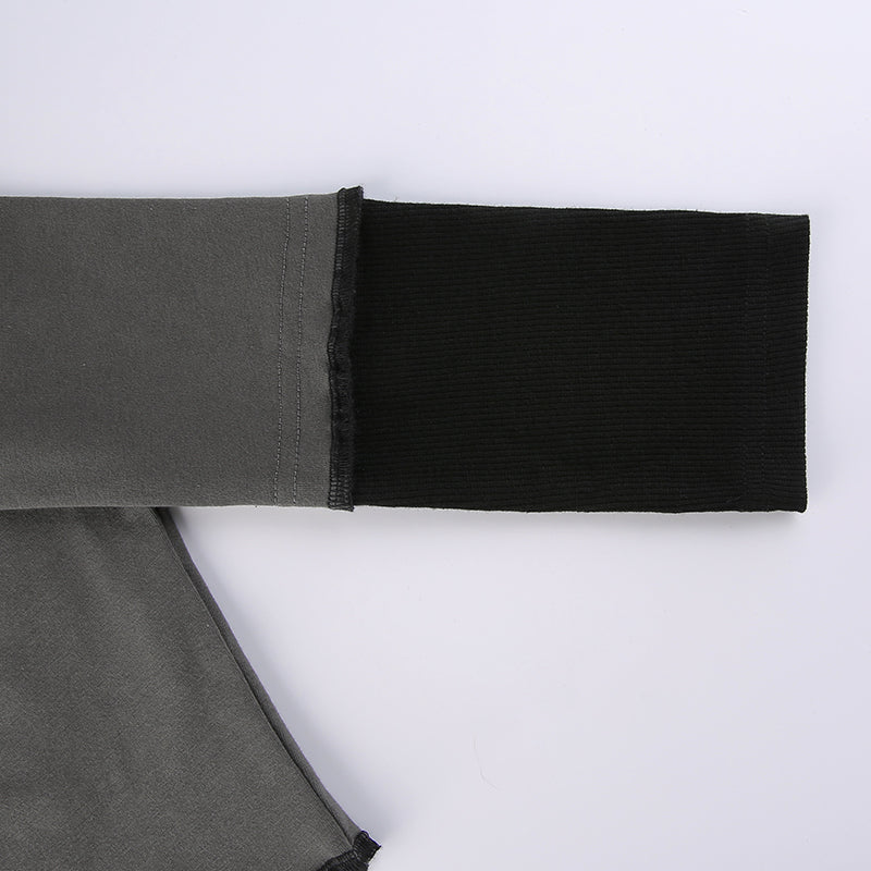 Grunge Retro Fashion Heart Printed Autumn T-shirts for Women Crop Top Dark Academia Gothic Clothes Aesthetic T shirt The Clothing Company Sydney