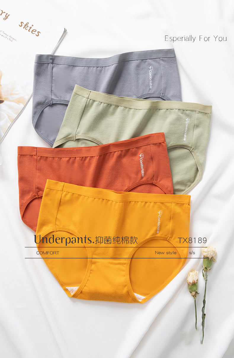7Pcs/5Pcs Women Panties Comfort Cotton Mix Breathable Underwear Seamless Ladies Low Waist Lingeries Cute Girls Briefs The Clothing Company Sydney