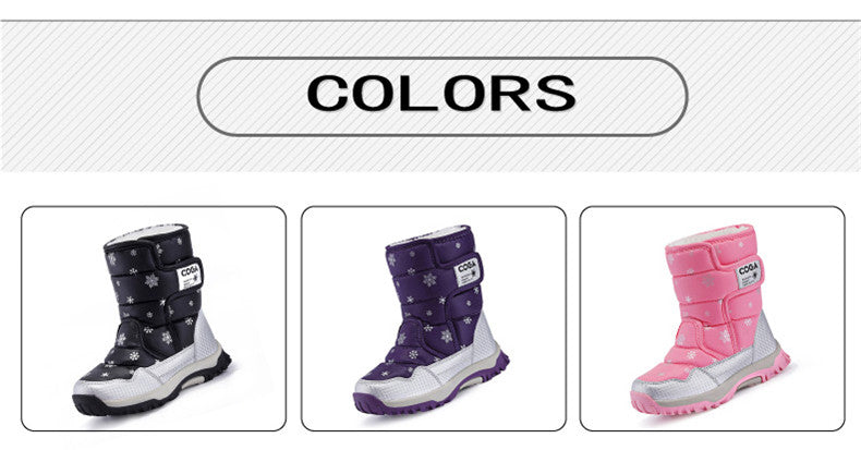 Girls shoes Pink style Kids snow winter warm fur antiskid outsole size 27 to 38 children Boots For Girls The Clothing Company Sydney