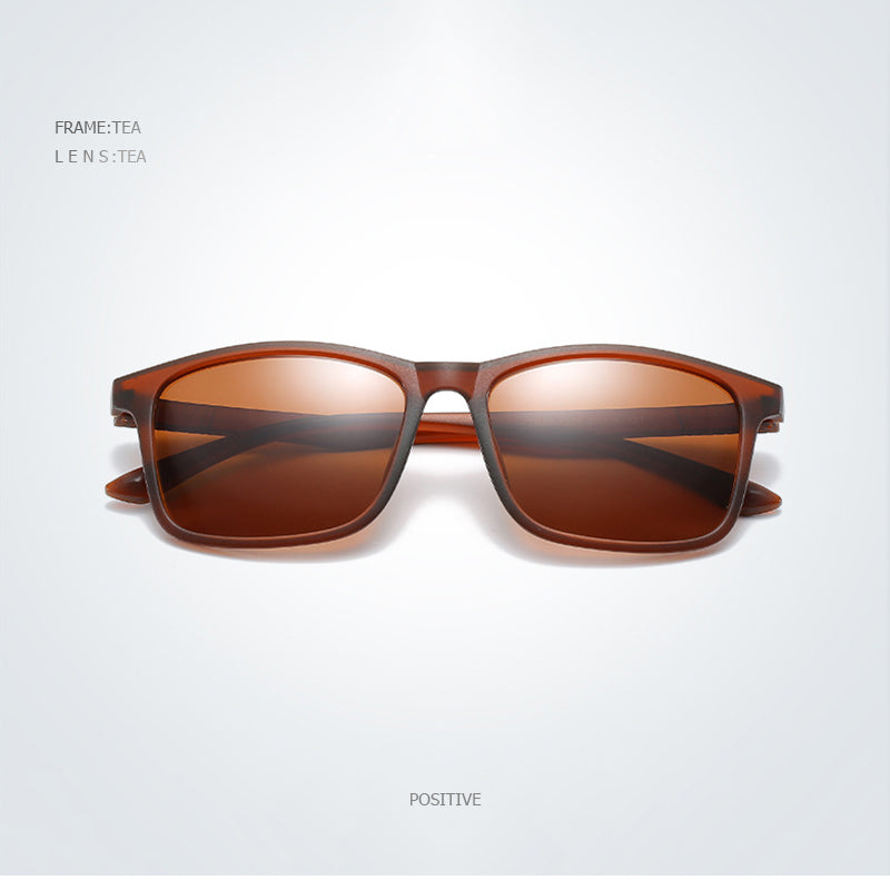 Light Weight TR90 Men Sun Glasses Classic Square Polarized Sunglasses For Male High Quality Driving Eyewear UV400 The Clothing Company Sydney