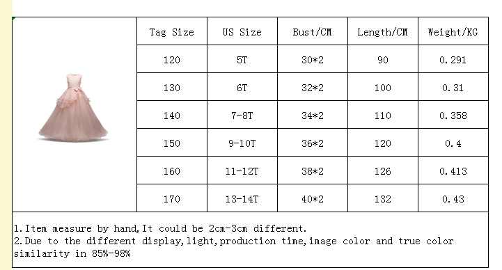 Kid Wedding Dresses for Girls Elegant Flower Princess Long Gown Baby Girl Christmas Dress Size 6 12 14 Years The Clothing Company Sydney