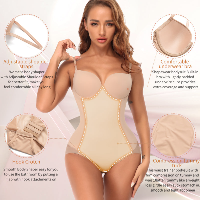 Women Waist Trainer Bodysuit Full Body Shaper Seamless Shapewear Jumpsuits Tummy Control Underwear Butt Lifter Corset The Clothing Company Sydney