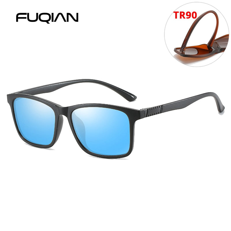 Light Weight TR90 Men Sun Glasses Classic Square Polarized Sunglasses For Male High Quality Driving Eyewear UV400 The Clothing Company Sydney