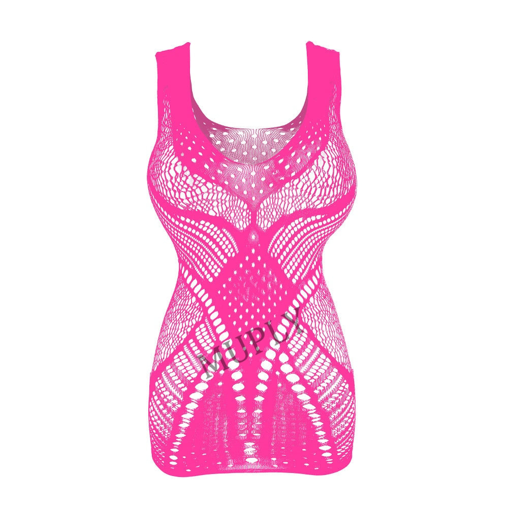 Women Exotic Lingerie Costumes Hollow Nightwear Intimates Half Slip Backless Underwear Fishnet Dresses The Clothing Company Sydney