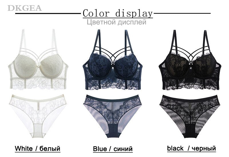 2 Piece Underwear Set Green Bras Cotton Brassiere Lingerie Set Lace Embroidery Push Up Bra Panties Sets Deep V Gather Bra and Brief The Clothing Company Sydney