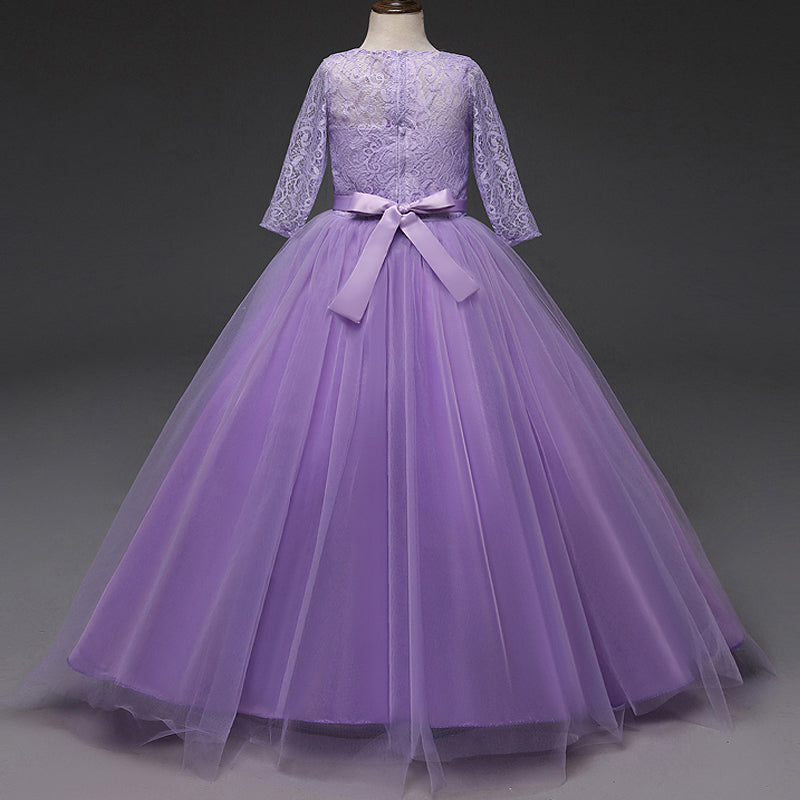 Kid Wedding Dresses for Girls Elegant Flower Princess Long Gown Baby Girl Christmas Dress Size 6 12 14 Years The Clothing Company Sydney