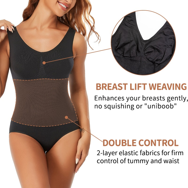 Bodysuit Shapewear Seamless Body Shaper Tummy Control Corset Top Women's Sheath Waist Trainer Abdomen Shaper The Clothing Company Sydney