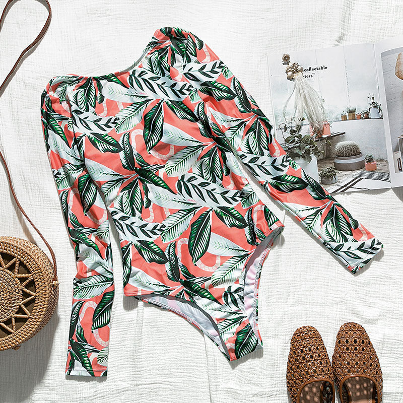 Long sleeve swimwear one piece swimsuit backless jumpsuit swim suit Bathing Suit beach wear Bodysuit Monokini The Clothing Company Sydney