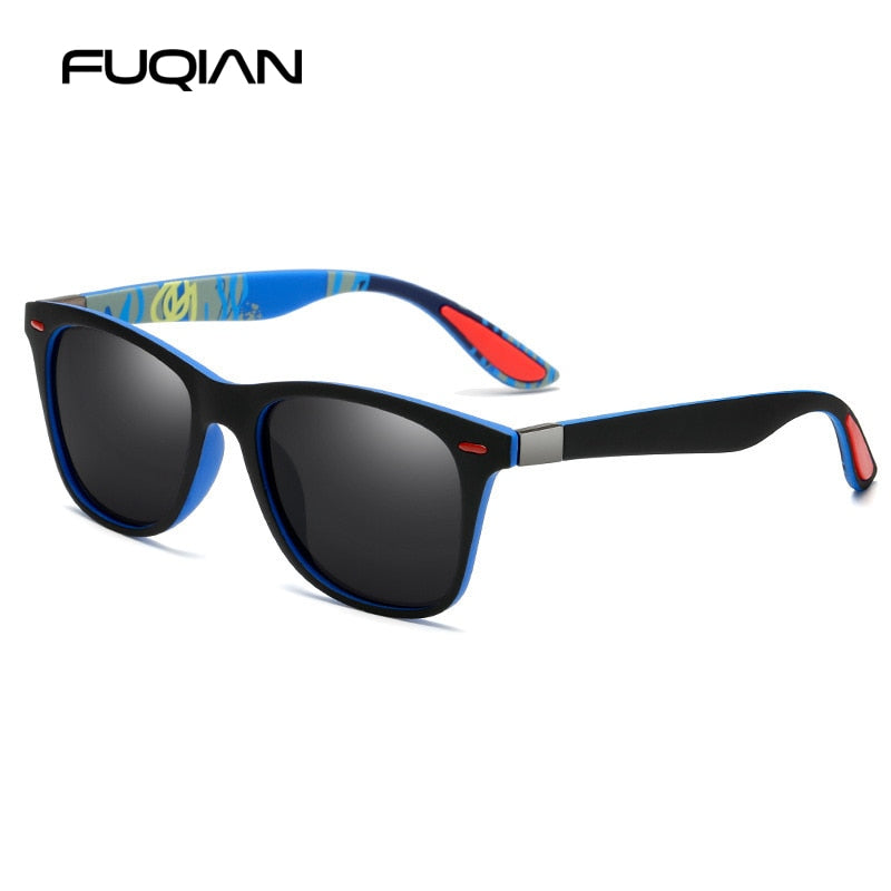Polarized Sunglasses Men Women Classic Square Plastic Driving Sun Glasses Fashion Black Shades UV400 The Clothing Company Sydney