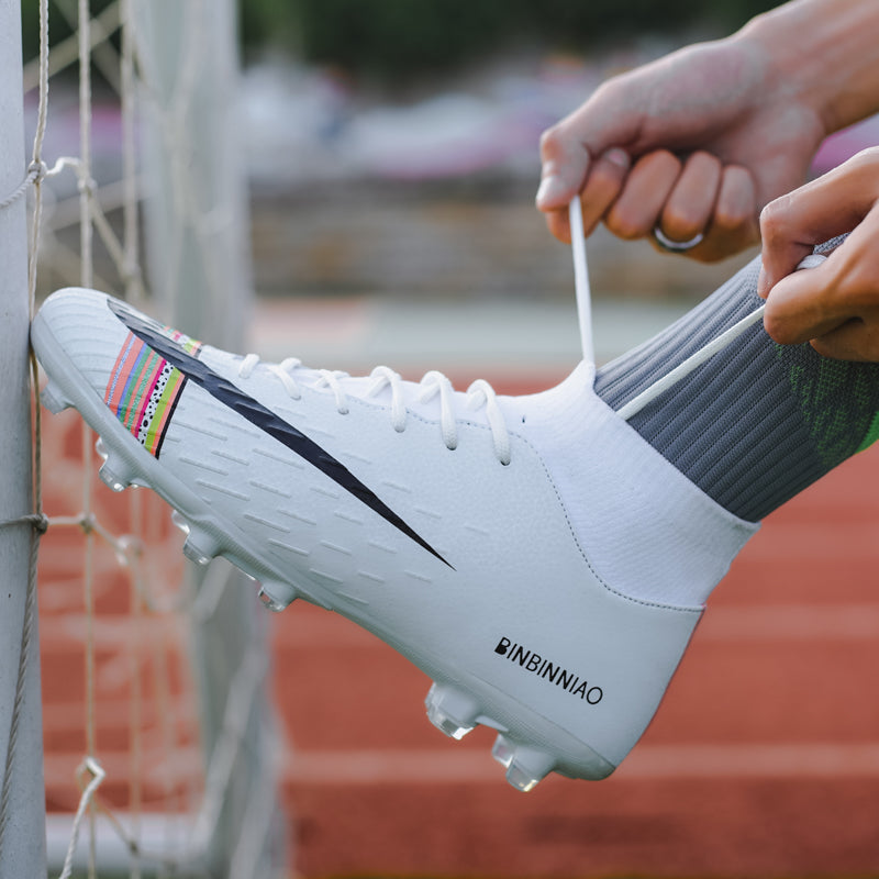 Outdoor Men Women Girls Boys Soccer Shoes Football Boots High Ankle Kids Cleats Training Sport Sneakers The Clothing Company Sydney