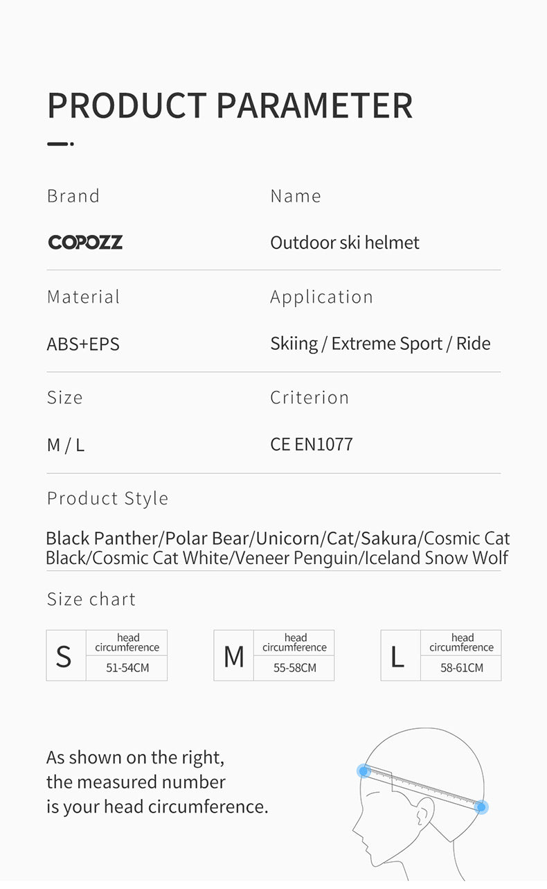 Ski helmet Cartoons Half-covered Anti-impact Safety Helmet Cycling Ski Snowboard Sports Helmet For Adult and Kids The Clothing Company Sydney