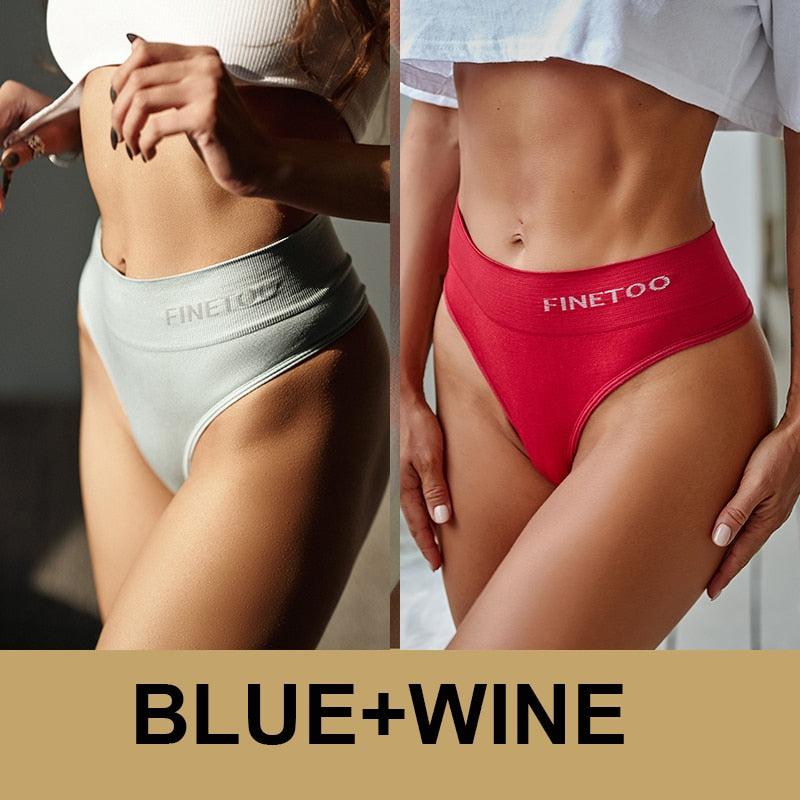 2 Pack Bodyshaper Panties Underwear High Waist Panties Lingerie G-String Underpants Solid Color Pantys Sports Briefs The Clothing Company Sydney