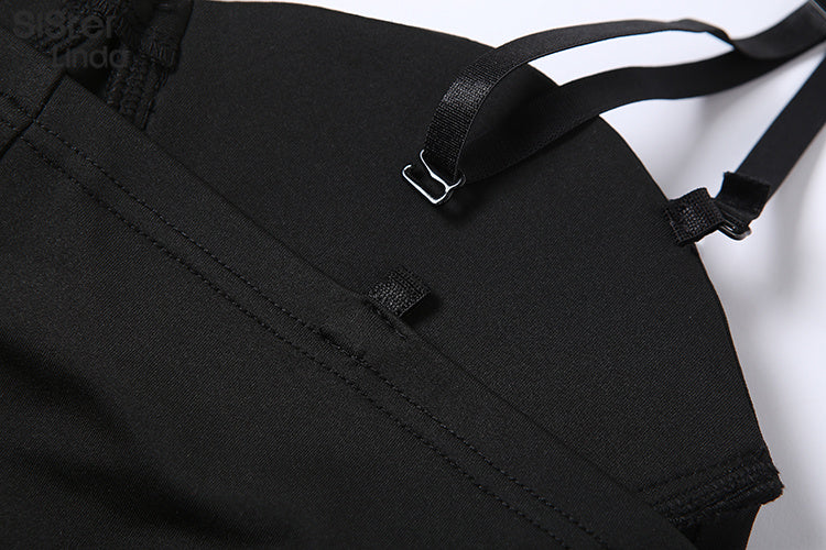 Casual Mesh Bodycon Mini Dress Women Romper  Sleeveless Skinny Stretchy Deep V Neck Party Clubwear Trend Outfit The Clothing Company Sydney