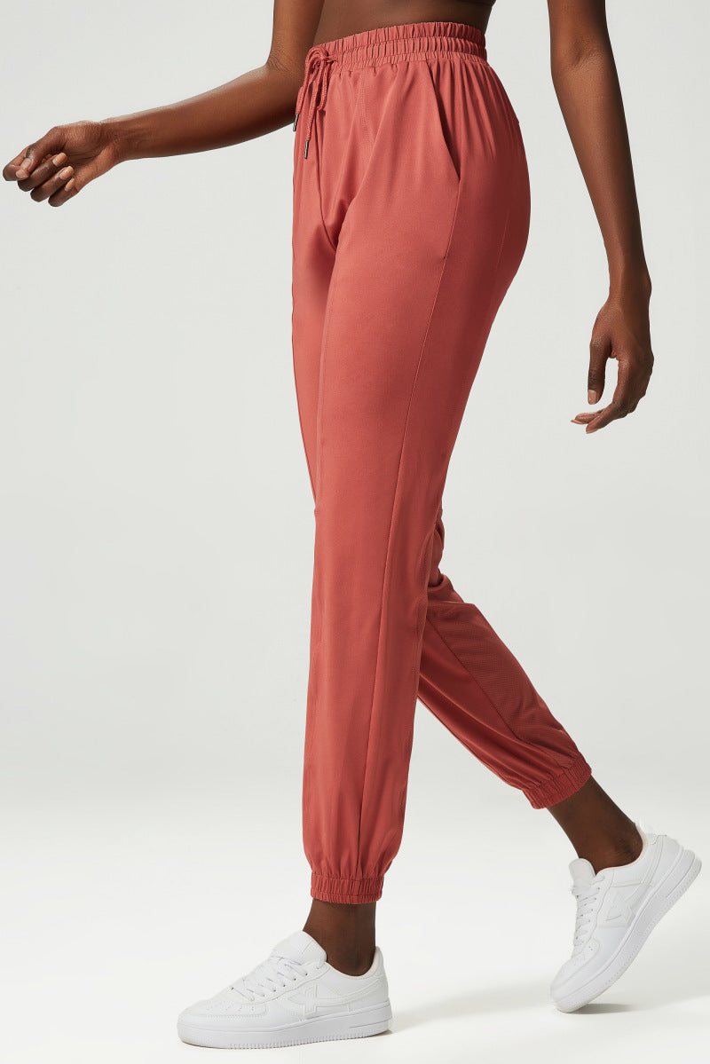 Drawstring Running Sport Joggers Women Quick Dry Athletic Loose Gym Fitness Sweatpants Calf Hollow Out Side Pockets Workout Pant The Clothing Company Sydney