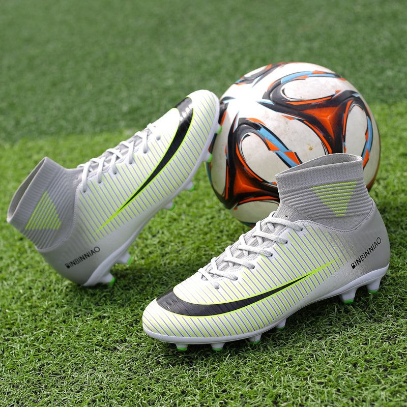 Outdoor Men Women Girls Boys Soccer Shoes Football Boots High Ankle Kids Cleats Training Sport Sneakers The Clothing Company Sydney