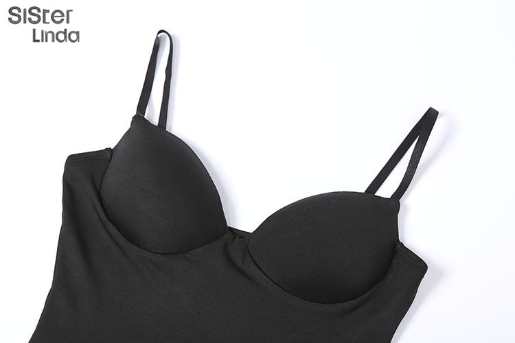 Casual Mesh Bodycon Mini Dress Women Romper  Sleeveless Skinny Stretchy Deep V Neck Party Clubwear Trend Outfit The Clothing Company Sydney