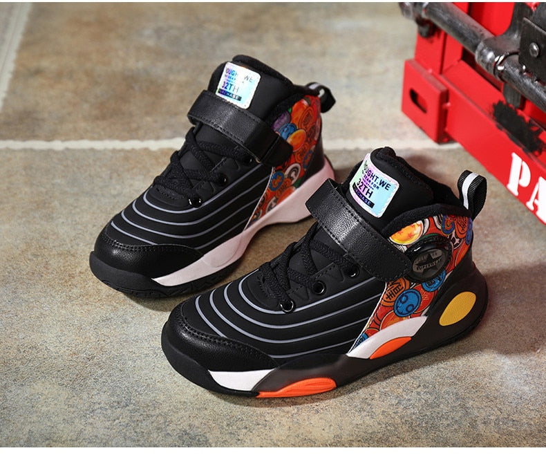 Kids Sneakers Boys Casual Shoes For Children Sneakers Shoes Leather Anti-slippery Fashion Basketball Shoes The Clothing Company Sydney