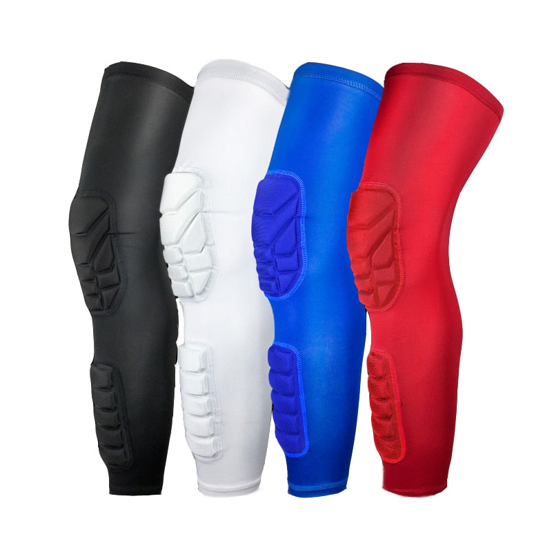 Compression MTB Knee Pads Honeycomb Long Basketball Leg Sleeve Men Women Kids Sport Calf Knee Protection Soccer Gym Leggings The Clothing Company Sydney