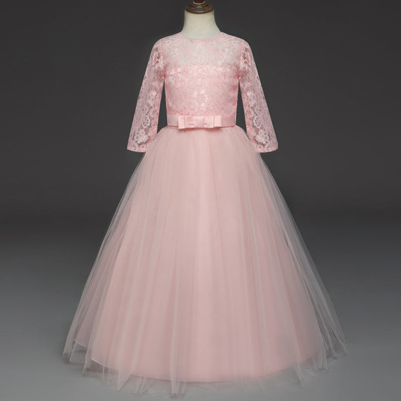 Kid Wedding Dresses for Girls Elegant Flower Princess Long Gown Baby Girl Christmas Dress Size 6 12 14 Years The Clothing Company Sydney