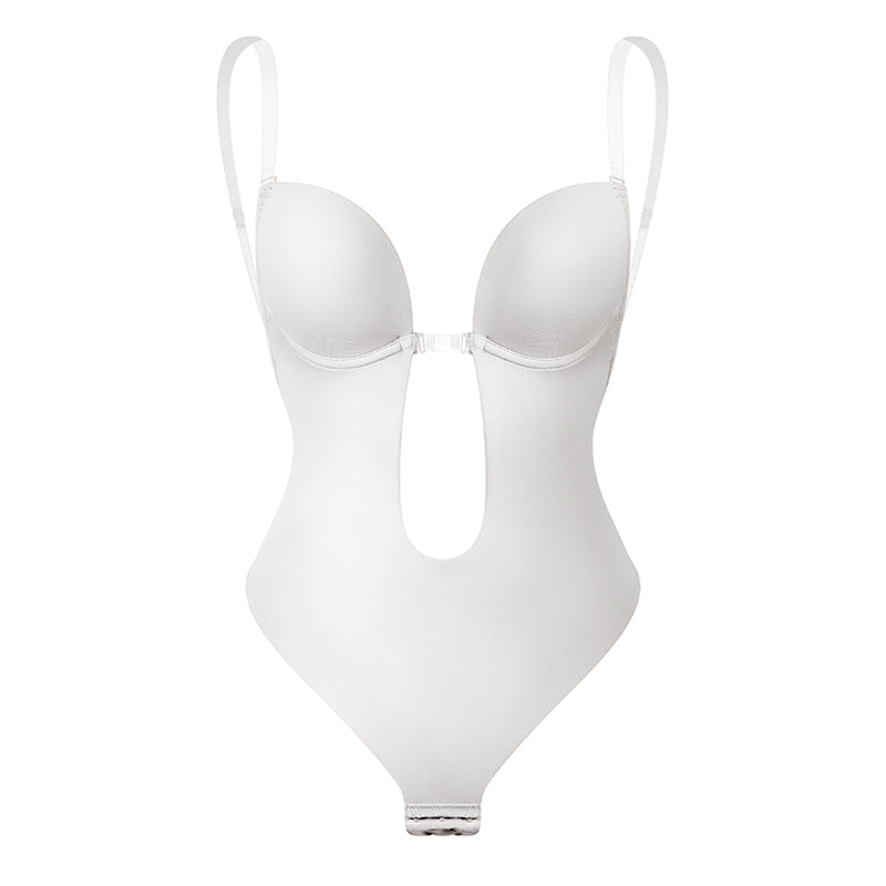 Women's Backless Shapewear Bodysuti Shaper Lace Smooth Plunge Body Briefer V-Neck Strapless Backless Bodysuit for Weddings The Clothing Company Sydney