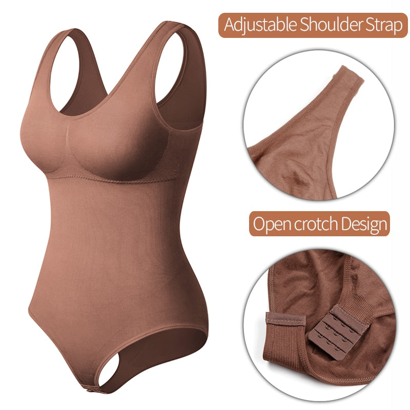 Bodysuit Shapewear Seamless Body Shaper Tummy Control Corset Top Women's Sheath Waist Trainer Abdomen Shaper The Clothing Company Sydney