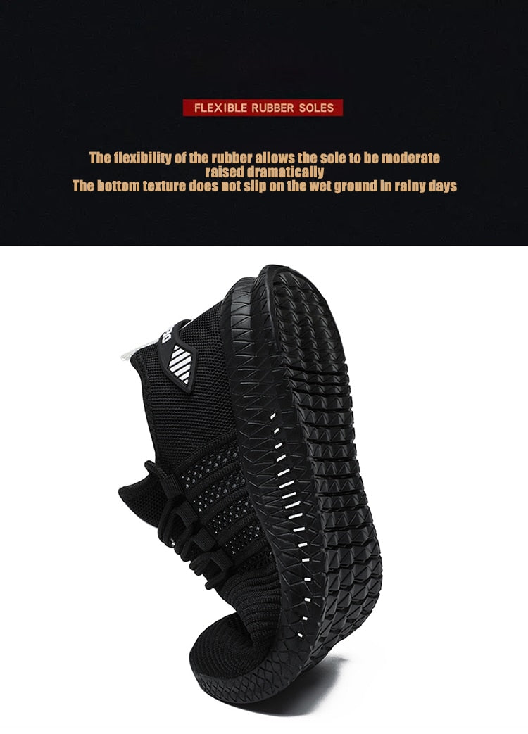 Men's Sneakers Shoes Lightweight Breathable Running Walking Yoga Sports Footwear Soft Sole Lace-up Shoes The Clothing Company Sydney