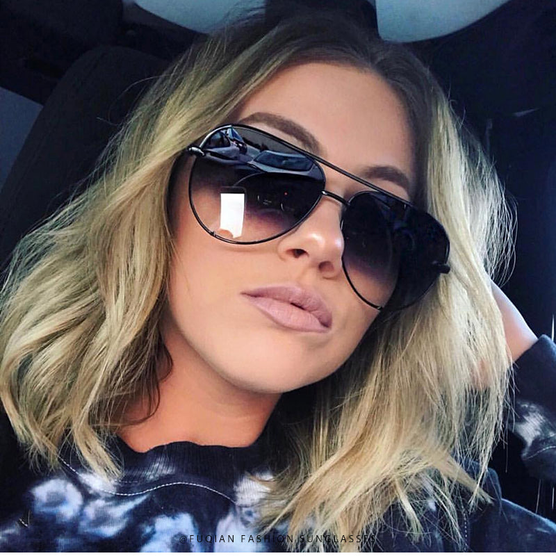Classic Metal Aviation Sunglasses Women Fashion Alloy Pilot Sun Glasses Men Gradient Lens Driving Shades Ladies UV400 The Clothing Company Sydney
