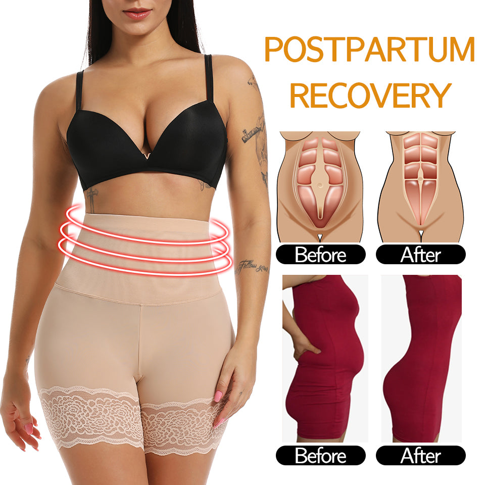 Women's Body Shaper High Waist Safety Shorts Lace Knickers Tummy Control Panties Underwear Shaping Boyshorts Shapewear The Clothing Company Sydney