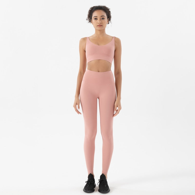 2 Piece/set Tracksuits Ladies Yoga Set Sports Suit Lounge Wear Crop Tops Leggings 14 colors Clothing Company Sydney