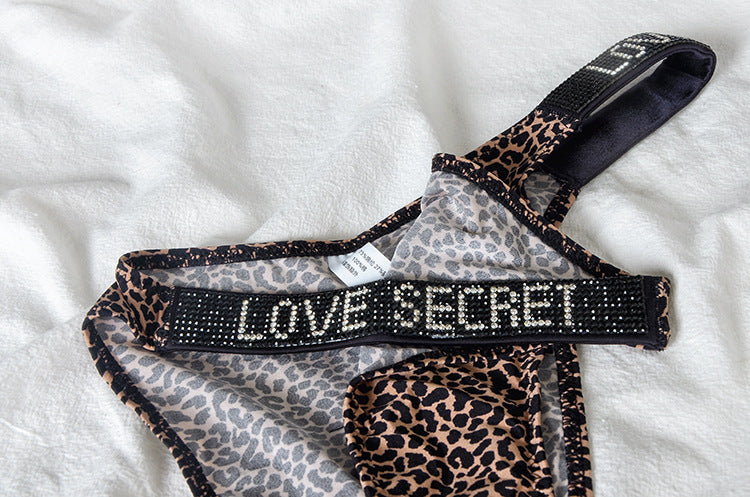 Ice Silk Seamless Panties G String Sexy Rhinestone Leopard Underwear Low Waist Fitness Lingerie T Thongs The Clothing Company Sydney