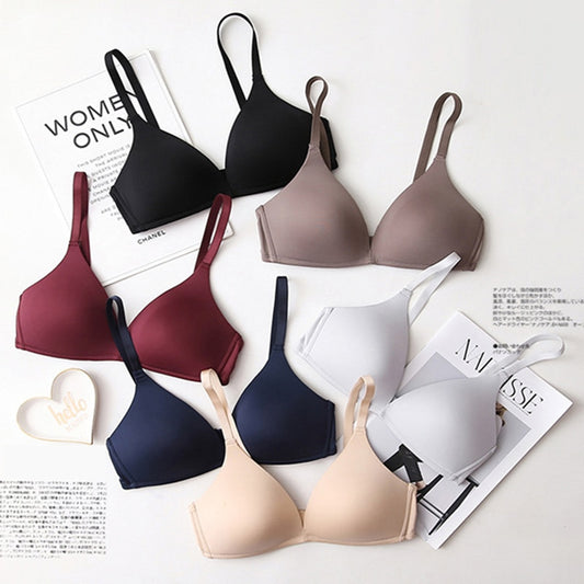 Seamless Bras for Women's Push Up Bras No Wire Brassiere A B Cup Underwear Bralette Three Quarters(3/4 Cup)  Lingerie The Clothing Company Sydney