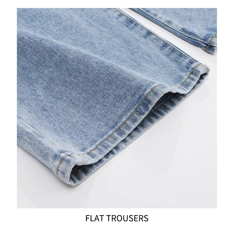 Y2k Wide Leg Pants High Waist Mom Jeans Fashion Denim Trousers Blue Jeans The Clothing Company Sydney