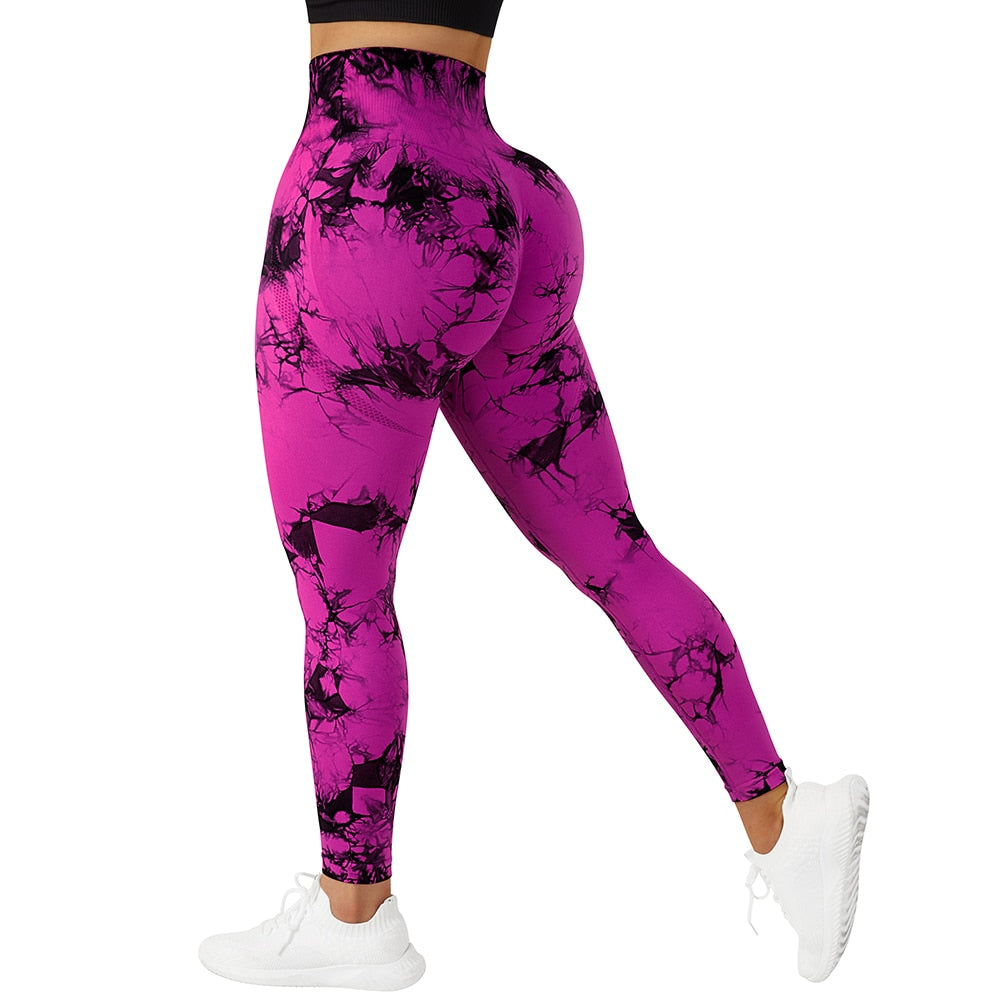 Tie Dye Fitness Legging Woman Push Up Workout Sport Leggings Scrunch Butt Outfit Gym Seamless Legging Pants The Clothing Company Sydney