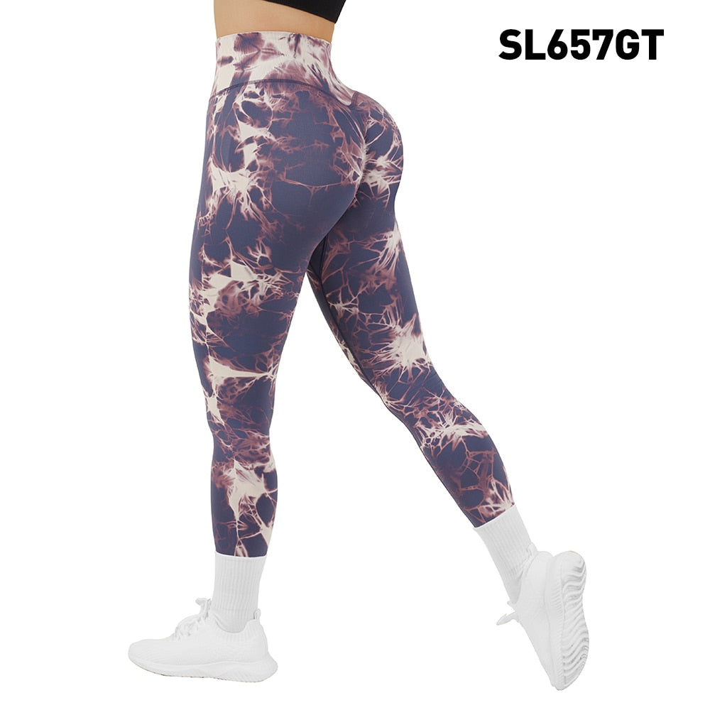Tie Dye Fitness Legging Woman Push Up Workout Sport Leggings Scrunch Butt Outfit Gym Seamless Legging Pants The Clothing Company Sydney