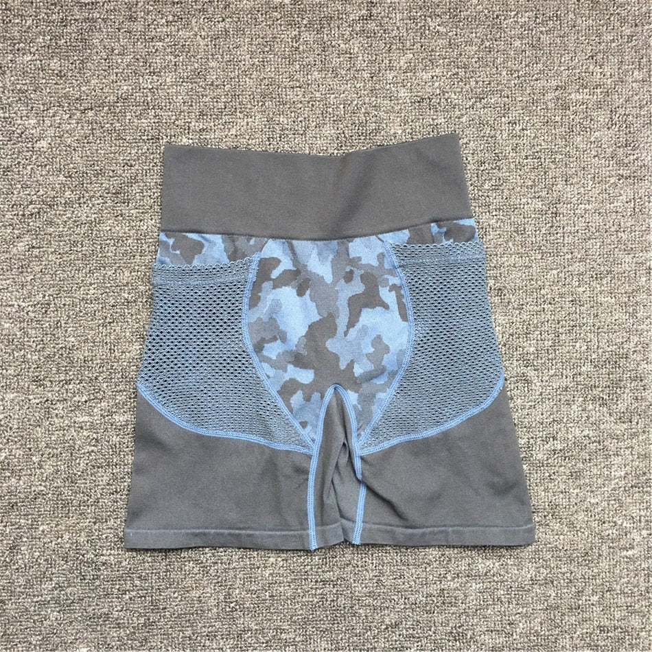 2PCS Camouflage Set Women Yoga Suit Sport Set Gym Workout Clothes Long Sleeve Fitness Crop Top High Waist Seamless Camo Leggings The Clothing Company Sydney