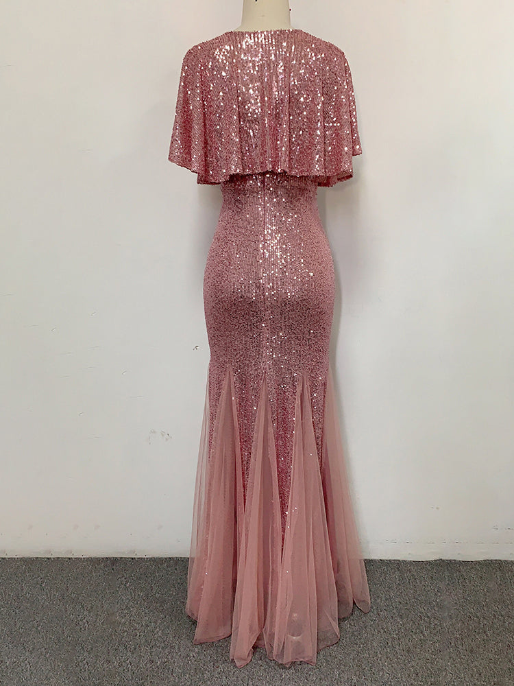 Plus Size V Neck Mermaid Burgundy Long Formal Prom Party Gown Sequins Sleeveless Evening Cocktail Dress The Clothing Company Sydney