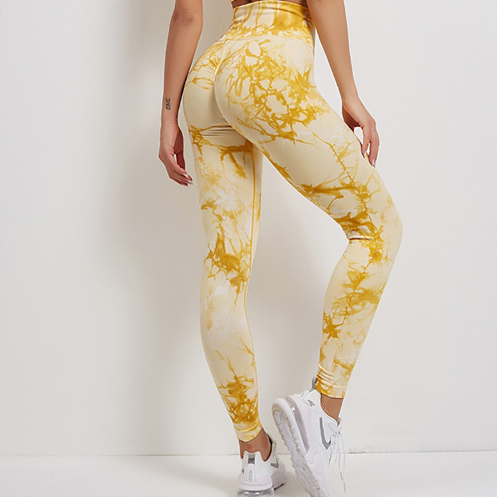 Tie Dye Fitness Legging Woman Push Up Workout Sport Leggings Scrunch Butt Outfit Gym Seamless Legging Pants The Clothing Company Sydney