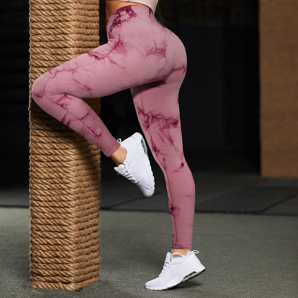 Tie Dye Fitness Legging Woman Push Up Workout Sport Leggings Scrunch Butt Outfit Gym Seamless Legging Pants The Clothing Company Sydney